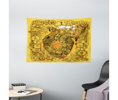 Factory Heart Image Wide Tapestry