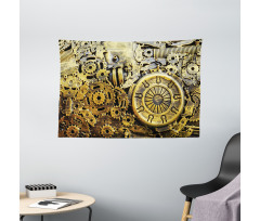 Vintage Machinery Wide Tapestry