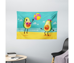 Summer Beach Volleyball Wide Tapestry