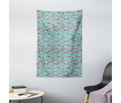 Rose Bouquet Pattern Tapestry