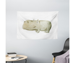 Watercolor Style Baby Wide Tapestry