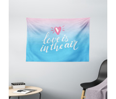 Love is in Air Romantic Wide Tapestry