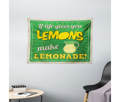 If Life Gives You Lemon Wide Tapestry