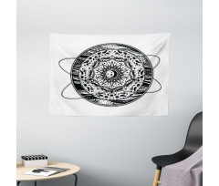 Orbital Hoops Wide Tapestry