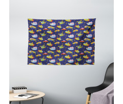 Transportation Boys Wide Tapestry