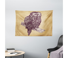 Bird Vintage Style Wide Tapestry