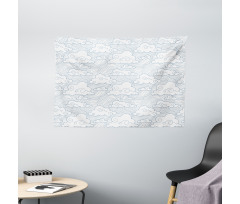 Sketch Style Stripes Wide Tapestry