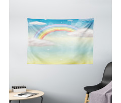 Semi Circle Style Rainbow Wide Tapestry