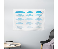 Blended Watercolor Style Wide Tapestry