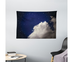 Nocturnal Theme Night Sky Wide Tapestry