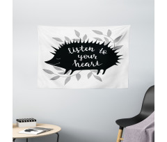 Silhouettes of Porcupine Wide Tapestry