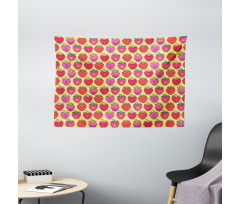 Berry Slices Motif Wide Tapestry