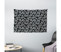 Monochrome Graphic Wide Tapestry