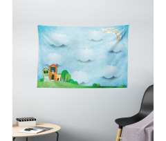 Hanging Cloud Wide Tapestry