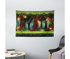Mystical Woodland Wide Tapestry