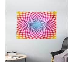 Modern Dots Design Wide Tapestry