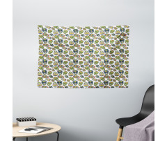 Latin Holiday Motif Wide Tapestry