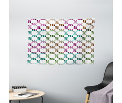 Chain Linked Dots Wide Tapestry