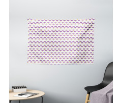 Abstract Motif Print Wide Tapestry