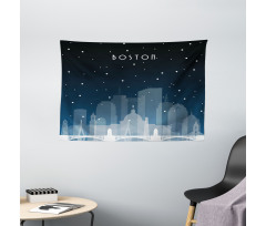 Nocturnal City Concept Wide Tapestry