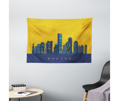 Egg Yolk Colored Sky Wide Tapestry