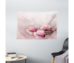 Fragile Flower Petals Wide Tapestry