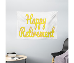 Calligraphy Phrase Wide Tapestry