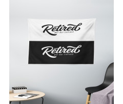 Retired Not Expired Wide Tapestry