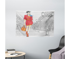 Modern Urban Street Fashion Wide Tapestry