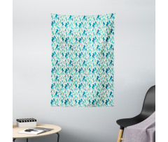 Silhouette Sea Horse Tapestry