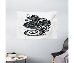 Graphic Swirl Wide Tapestry