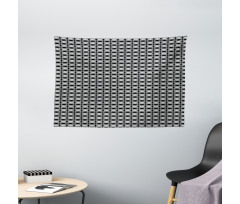 Monochrome Curve Wide Tapestry