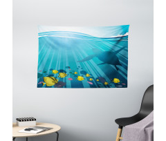 Fish in the Wavy Ocean Wide Tapestry