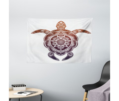 Ornate Mandala Motif Wide Tapestry