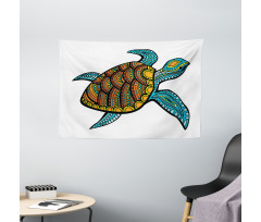 Tropical Pattern Wide Tapestry