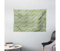Botany Creeper Leaf Berry Wide Tapestry