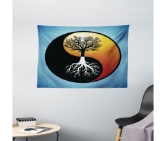 Abstract Tree and Root Wide Tapestry