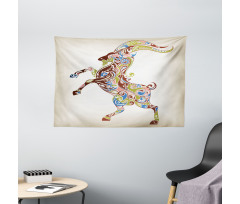 Reared up Grandioso Goat Wide Tapestry