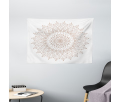 Pointillist Lace Art Wide Tapestry