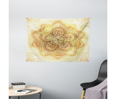 Overlapped Leaves Wide Tapestry