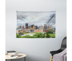Downtown Saint Paul Wide Tapestry