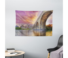 Stone Arch Bridge Wide Tapestry