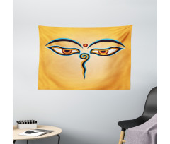 Ancient Figure with Eyes Wide Tapestry