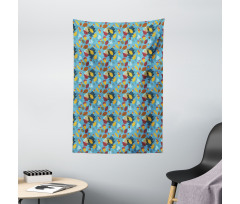 Abstract Overlapped Piece Tapestry