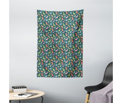 Colorful Jungle Tapestry