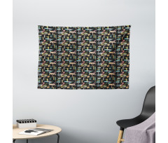 Tropical Island Nature Wide Tapestry