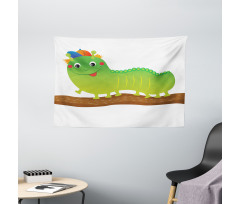 Baby Animal Design Wide Tapestry
