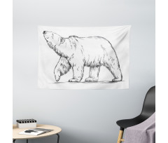 Sketch Nordic Animal Wide Tapestry