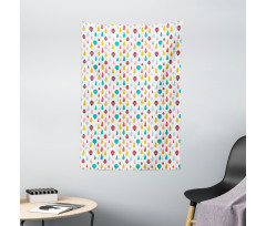 Nursery Colorful Drops Tapestry