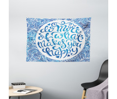 Words and Waves Wide Tapestry